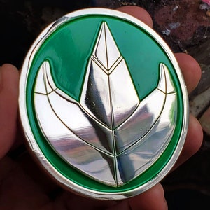 MIghty Morphin Power Rangers  challenge coin gift Green Ranger thunder challenge coin 2.5&quot; diameter