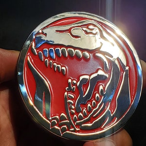 Red Power Ranger metal challenge coin gift 2.5 inches diameter Mighty Morphin