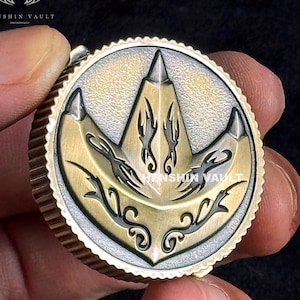 93 Dragonzord power coin solid metal gift for Bandai 1993 Mighty Morphin Power Rangers morpher only.