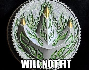 FLAWED. Doesn't fit: LEGACY Power Rangers gift Heiress Dragonzord metal power coin gift