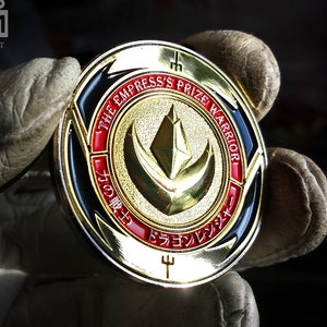 Power Rangers GREEN RANGER Gift metal Challenge coin Dragonzord gift