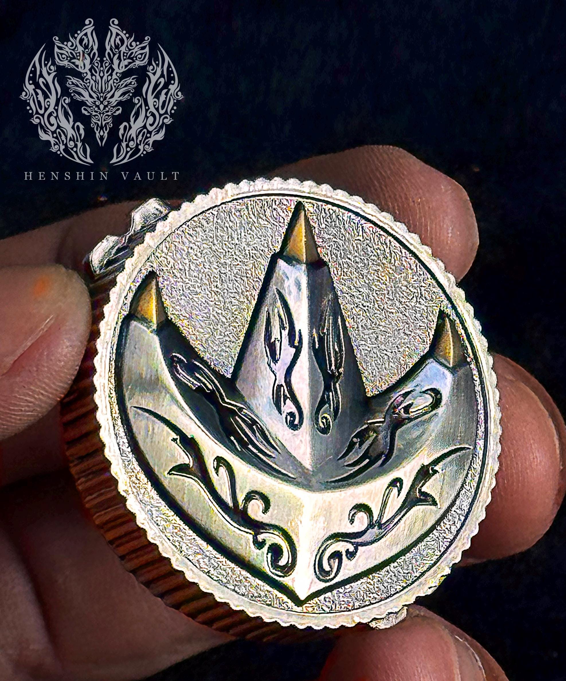 93 Dragonzord Power Coin Solid Metal Gift for Bandai 1993 Mighty