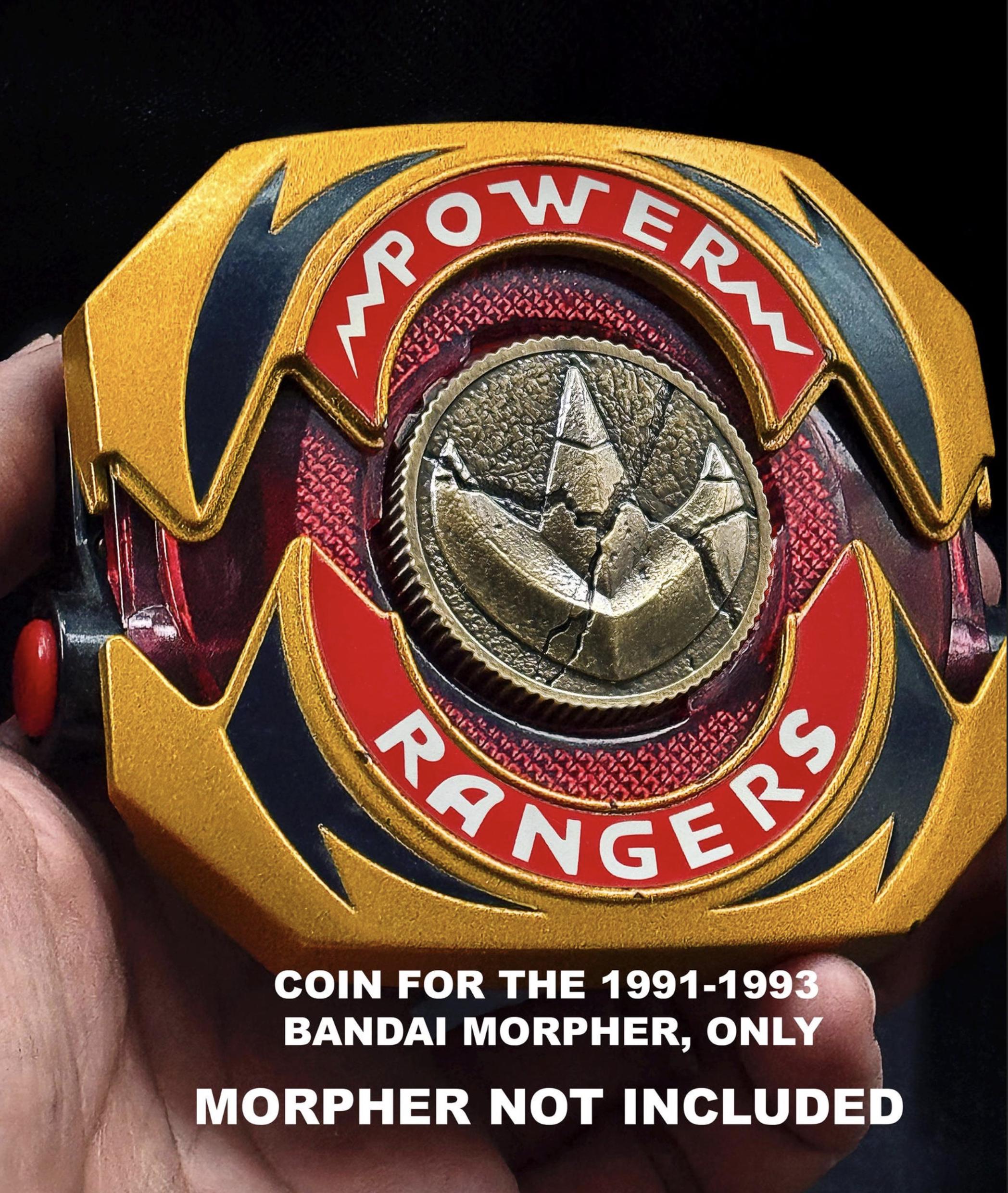93 5 Power Coins Set Solid Metal Gift for Bandai 1993 Mighty