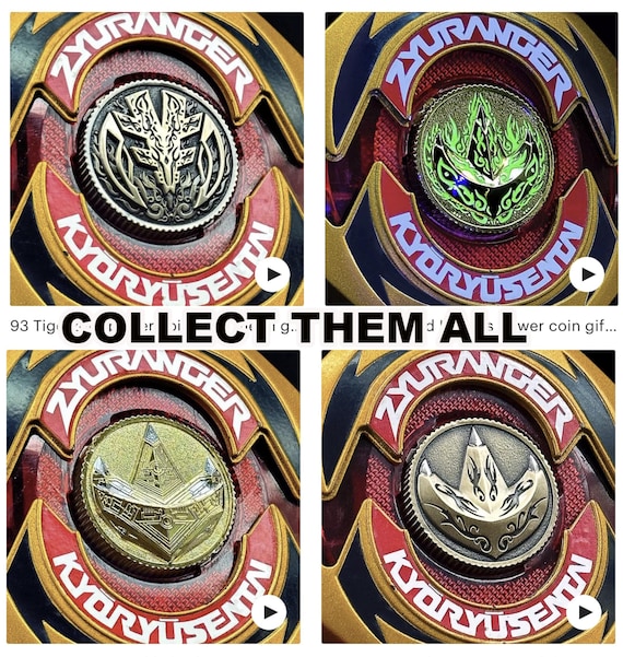 93 Dragonzord Power Coin Solid Metal Gift for Bandai 1993 Mighty