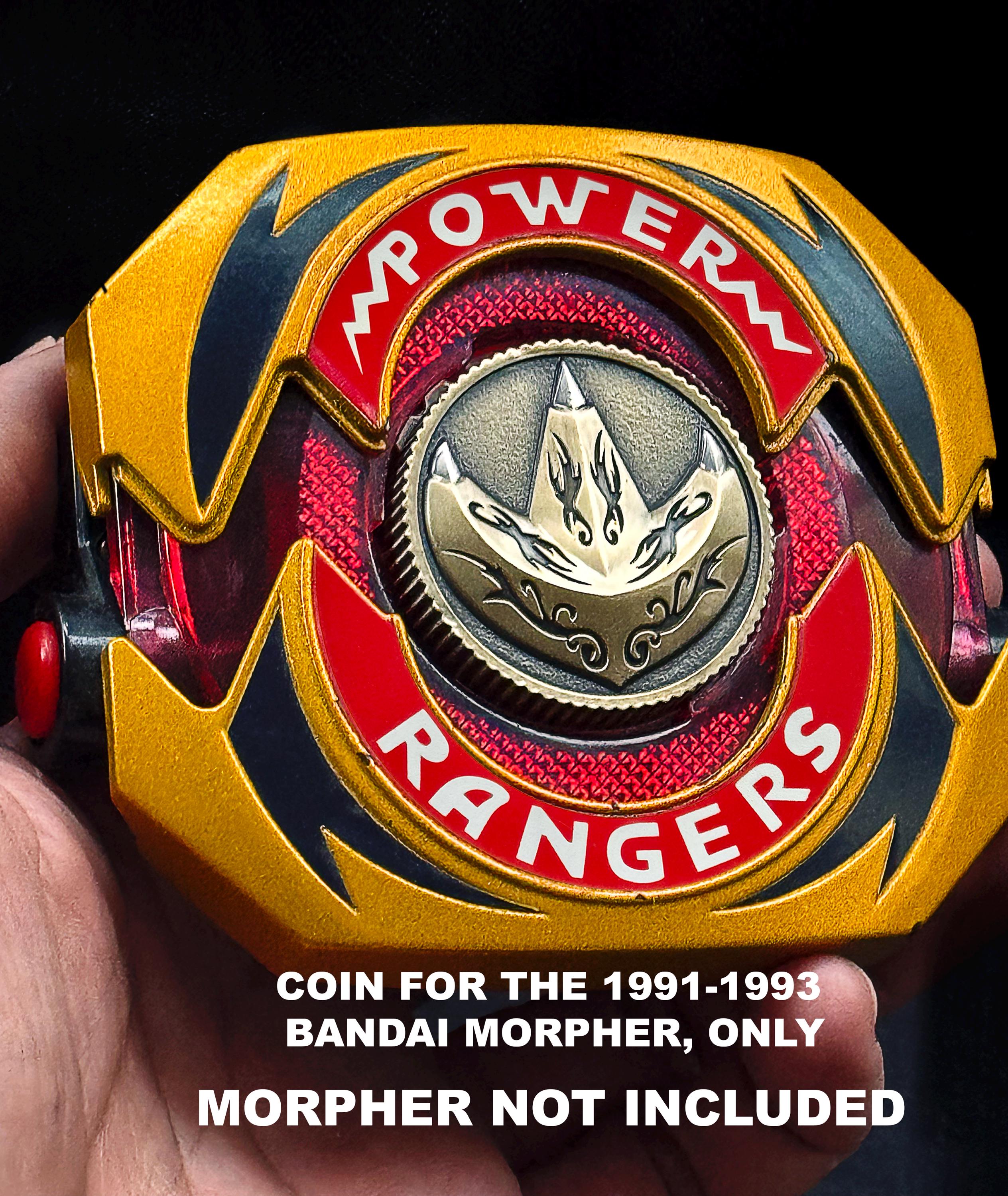 93 5 Power Coins Set Solid Metal Gift for Bandai 1993 Mighty