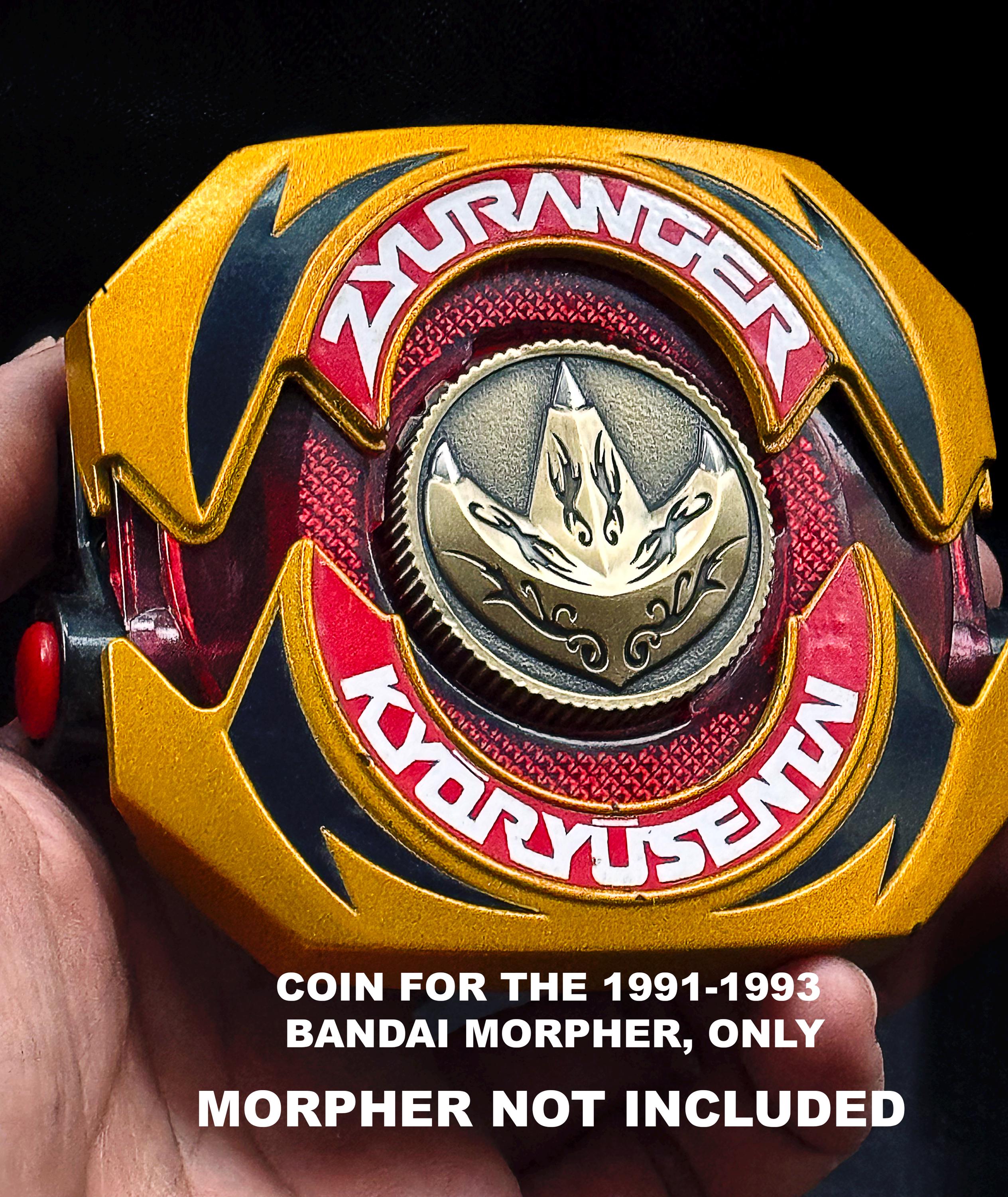 その他 BANDAI POWER MORPHER with POWER COINS 93 Dragonzord Power Coin Solid Metal Gift for Bandai 1993 Mighty