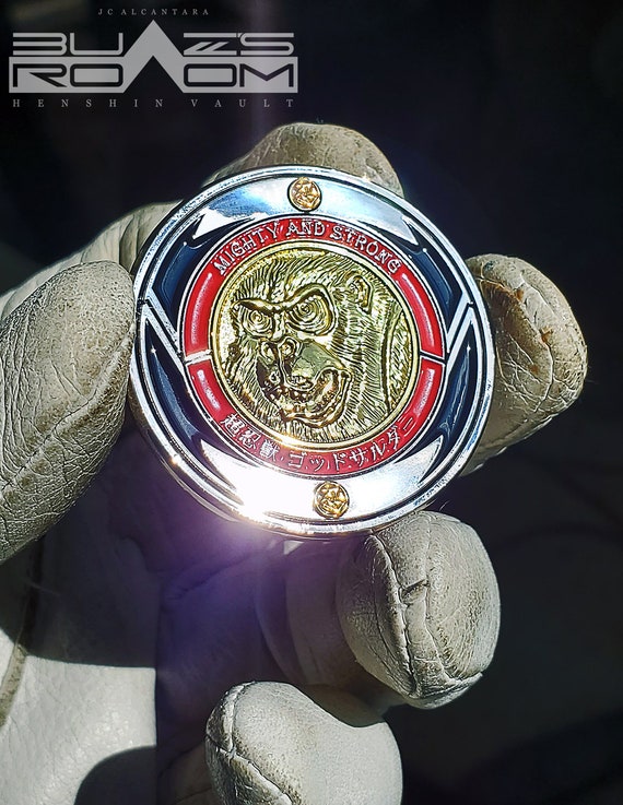 Zyumetal Mecha Zord RED Metal Coin Ape Power Rangers Challenge
