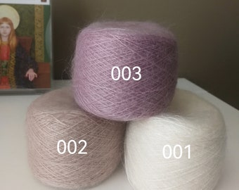 50g  kid Mohair/silk 65/35%   knitting /crochen Yarn/ Mohair and silk yarn