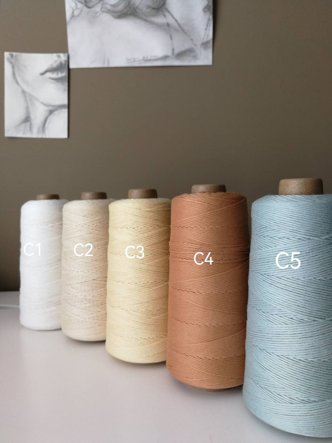 200g / 100 Pima Cotton/ Cotton Yarn/ Cone Cotton Yarn/ Light DK Pima