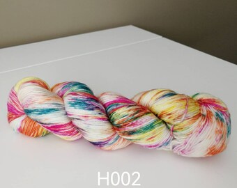 Clearance sale/ Hand Dyed  / 100g Merino/nylon (75/25)  / socks yarn/ 400m / Rainbow Colors