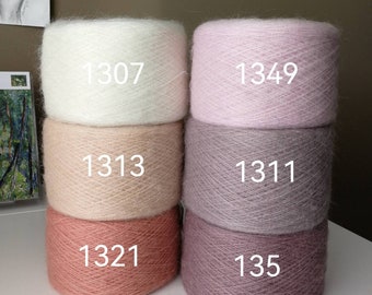 100g  Mohair yarn / Mohair +Merino wool+Nylon  / hand or machine knitting/ per 100 g