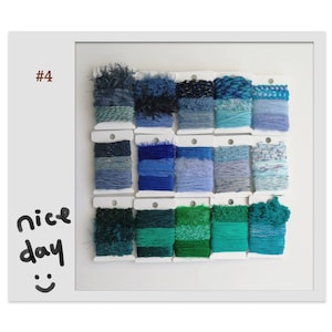 Textured Craft Yarn Bundle: Mixed Fibers, Scrap Yarn, Embellishments
