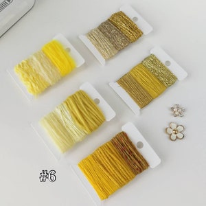 Textured Craft Yarn Bundle: Mixed Fiber Art Yarn for Embellishments