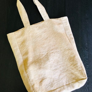 plant dyed bag, naturally plant dyed, linen, botanical plant dyes image 6