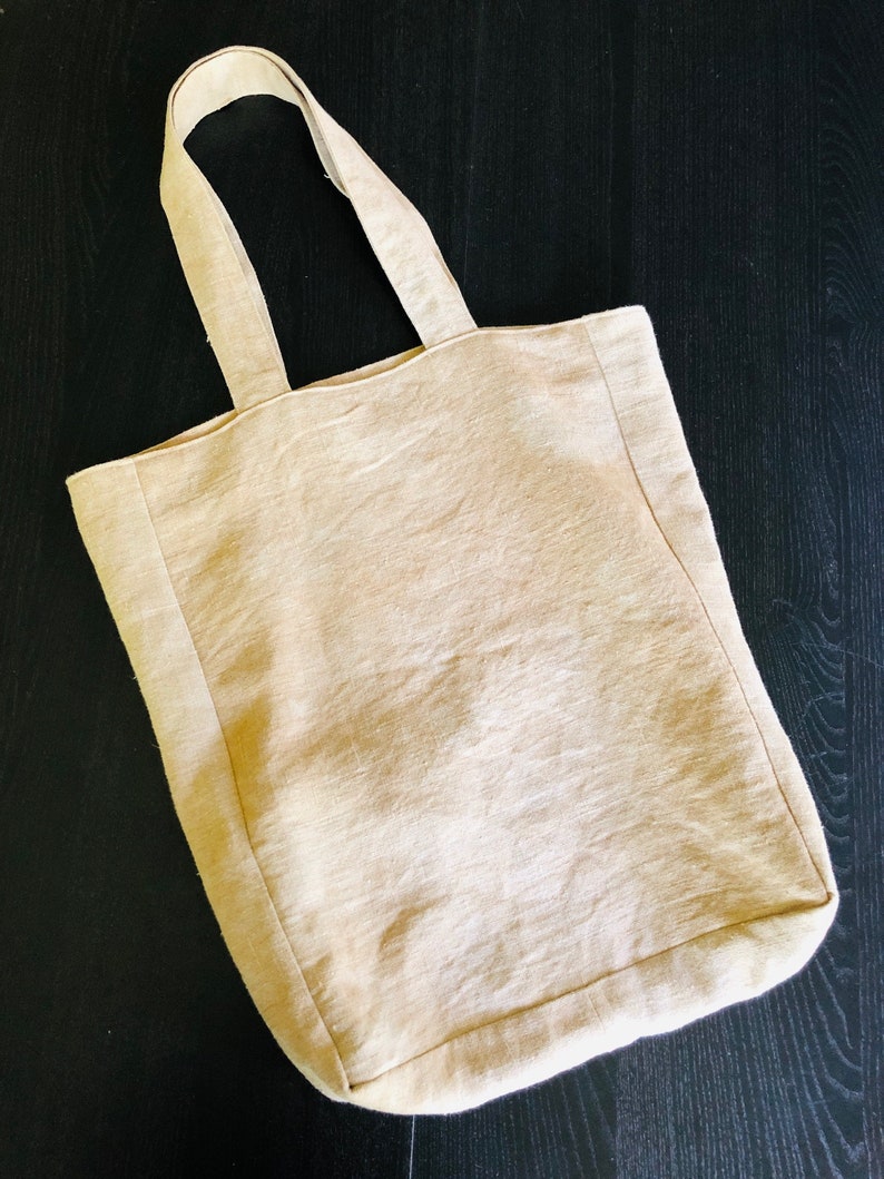 plant dyed bag, naturally plant dyed, linen, botanical plant dyes image 6