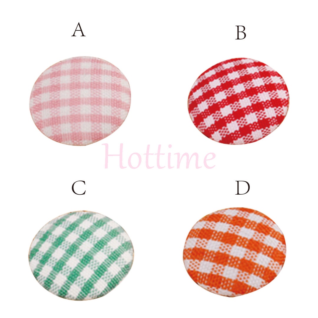 Cloth Wrapping Flat Base Lattice Button Clothes Dress DIY Decoration ...