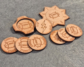 MDF Tokens for Fantasy Football, Wargames, Role-Playing Games, and Miniatures