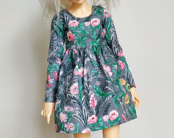 Minifee mori short floral dress summer autumn outfit clothes bjd slim msd