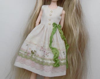 Green Spring dress for pullip blythe azone momoko obitsu and similar dolls