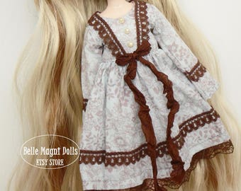 Sweet lolita brown ver. dress for pullip blythe azone momoko obitsu and similar dolls