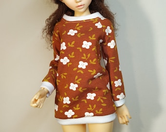 Minifee slim msd brown mori blouse jumper tee sweater, minifee slim msd bjd clothes outfit set