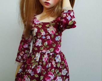 Minifee floral dress with laces cottage mori casual style clothes outfit set