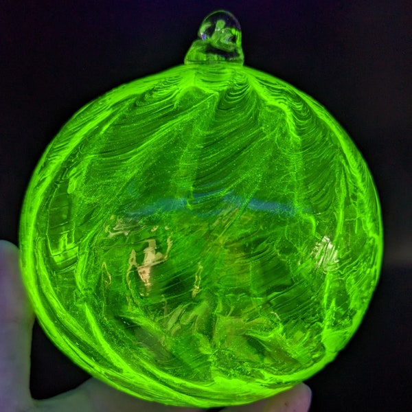 Uranium Glass Witch Ball