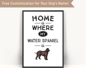 American Water Spaniel Wall Art, American Water Spaniel Home Decor, New Puppy Gift Idea, Dog Owner Wall Decor, American Water Spaniel Print