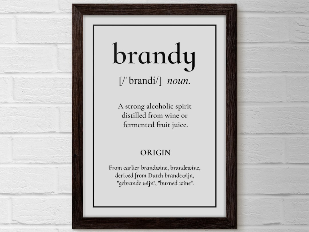 Brandy Bar Cart Brandy Print Bar Cart Decor Definition Etsy
