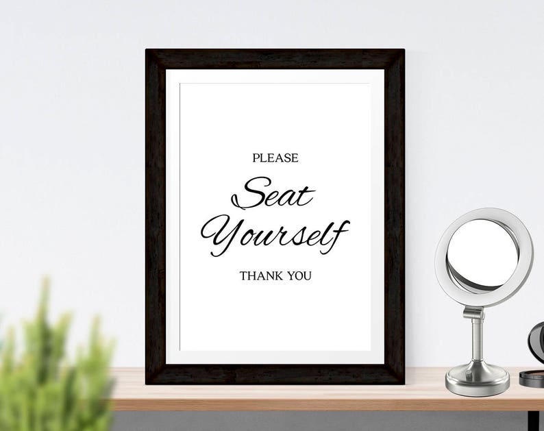 Seat Yourself, Seat Yourself Bathroom Sign, Washroom Print, Bathroom Quotes, Bathroom Art Print, Restroom Art, Funny Home Decor, Ladies Room image 4