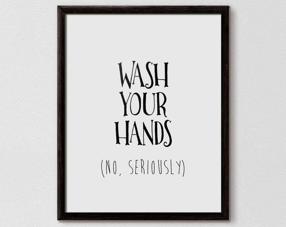 Wash Your Hands Sign Funny Bathroom Wall Decor Funny - Etsy Ireland Wash Your Hands Sign Funny Bathroom Wall Decor Funny - Etsy Ireland