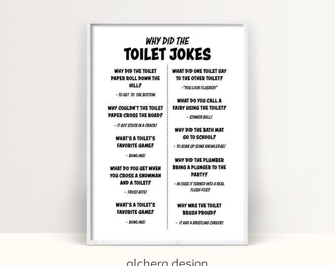 Funny Bathroom Art, Toilet Humor Print, Bathroom Wall Decor, Guest Bathroom Art ,Bathroom Rating Wall Print