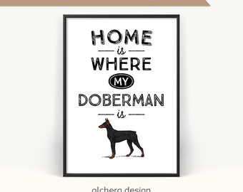 Doberman Pinscher, Dog Lovers Gift (Digital Download)
