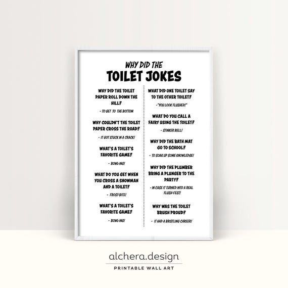 Toilet Humor Art, Funny Joke Wall Art (Digital Download)