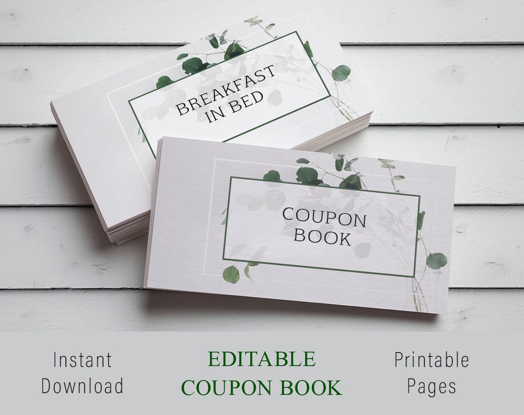 Personalized Valentines Gift Custom Coupon Book Custom Etsy