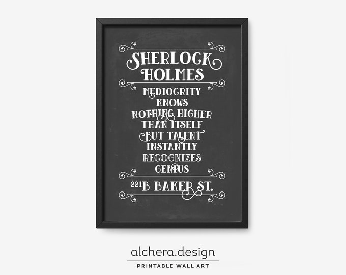 Book lover gifts, Sherlock Holmes gift, Booklover gift, Gifts for writers, Literature gifts, Author gift