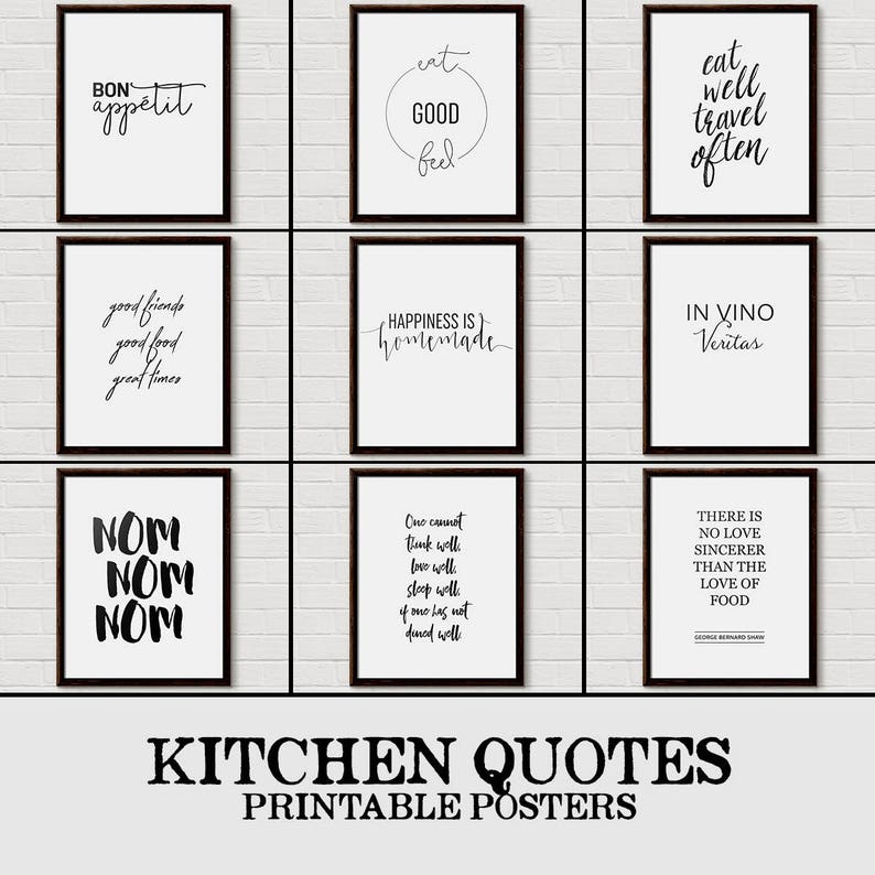 Digital Poster Kitchen Kitchen Decor Kitchen Art Recipe Etsy