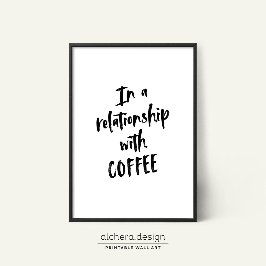 Coffee Lover Gifts Funny Coffee Gift Funny Wall Art Print Etsy