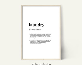 Laundry art print, Funny laundry poster, Laundry room decor, Laundry wall art, Laundry room sign, Funny dictionary definition print