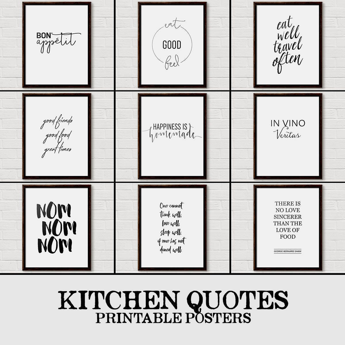 Food Quotes Wall Art Food Poster Food Posters Food Quote Print