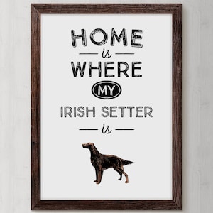 Irish Setter, Dog, Watercolor, Gog Art, puppy, pooch, dog watercolors, Irish Setter dog, Red Dog, Custom Dog Portrait, Irish Setter Gift image 1