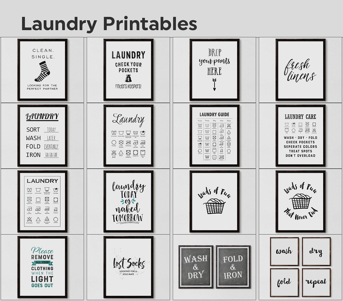 Laundry Sign Laundry Room Sign Funny Laundry Decor Laundry Etsy