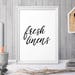 Fresh Linens, Laundry Typographic Print, Laundry Room Sign, Typographic ...