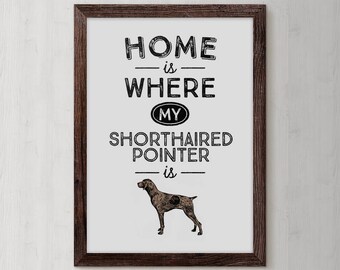 German Shorthaired, Pointer, Shorthaired Pointer, German Pointer, Pointer Dog, German Shorthair, Dog Lover Gift, Dog Art, Dog Gifts