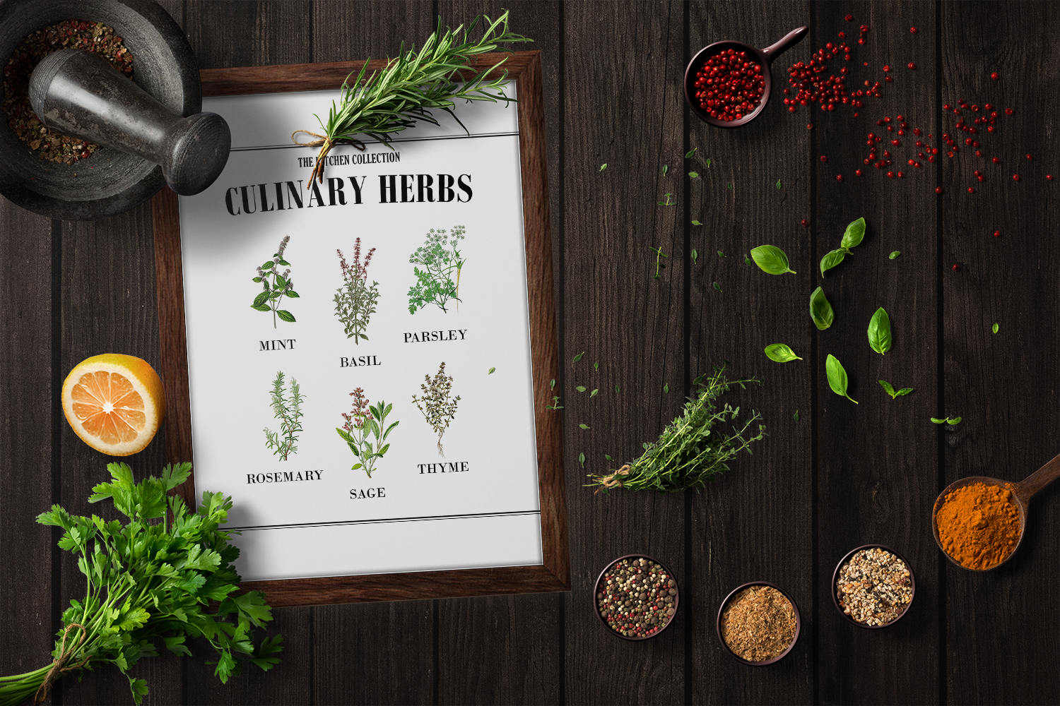 Printable Culinary Herb Chart