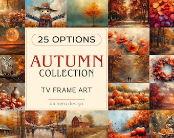 Herfst tv-lijstkunst, herfsthuisdecoratie (digitale download)