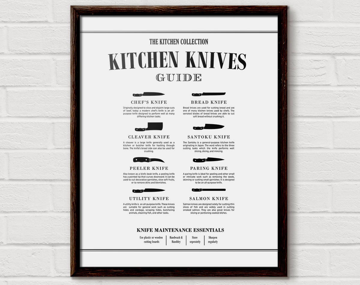 Kitchen Knife Chart