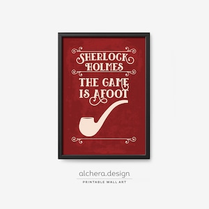 Sherlock Quote, Sherlock Holmes, Sherlock, Arthur Conan Doyle, Sherlock Gift, Sherlock Printable, Sherlock Holmes poster, Book Poster