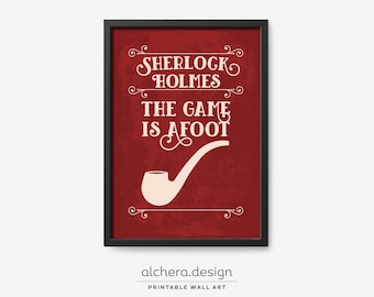 Sherlock Quote, Sherlock Holmes, Sherlock, Arthur Conan Doyle, Sherlock Gift, Sherlock Printable, Sherlock Holmes poster, Book Poster