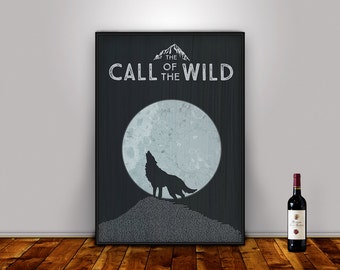 Call of the Wild Poster, Jack London Literary Art Print (Digital Download)
